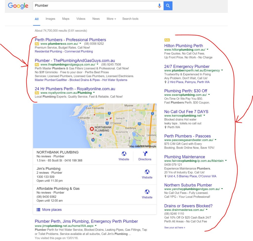 Plumber Google AdWords